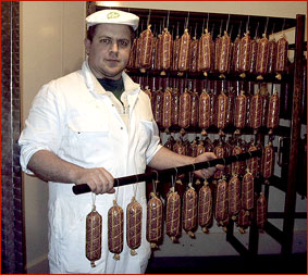 "Fürstensalami", die neue "wilde" Spezialität der Fleischerei Ulrich Oehler